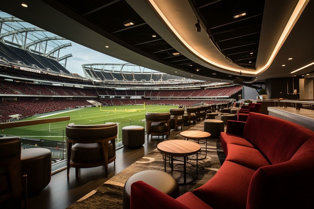billionaire sports team owners watching game from luxury box