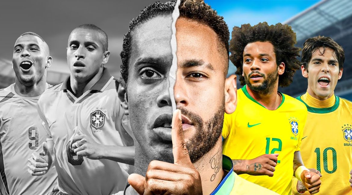 Brazilian football stars reflecting the flair and energy that defines Brazilian football.